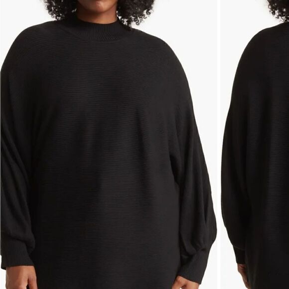 Mock Neck Balloon Sleeve Sweater T Tahari size 2X - Picture 1 of 9